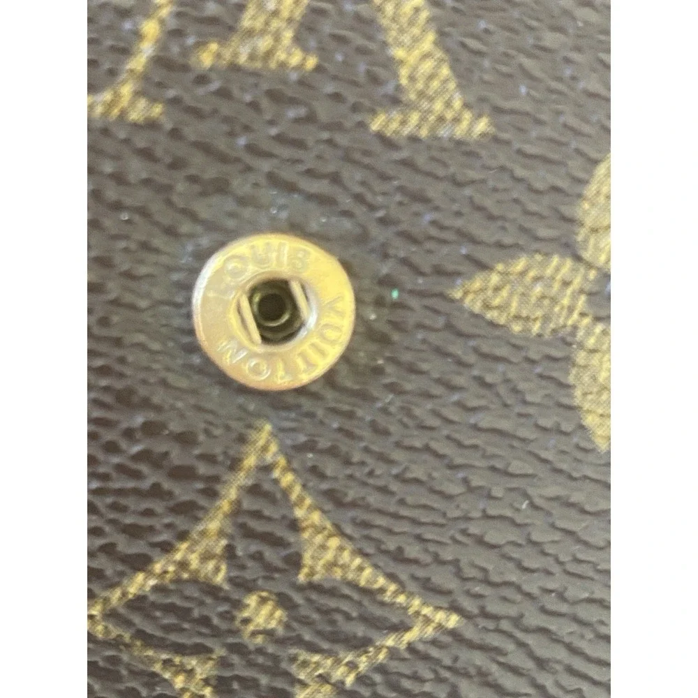 Louis Vuitton Monogram Elise Double Snap Wallet Trifold French Wallet VTG Rehab‎